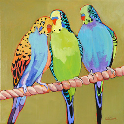 Harmonizing, painting by Carolee Clark