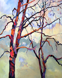 "Entanglements" painting by Carolee Clark