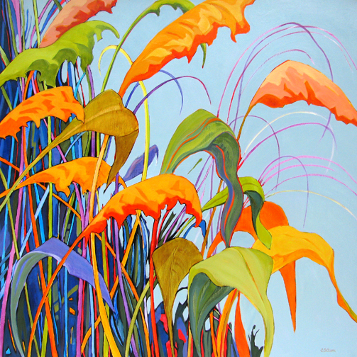 They've Got Swish - painting by Carolee Clark